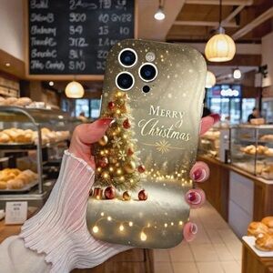 Christmas Tree Phone Case - Gold IPhone 16 Pro Max
